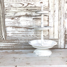 Load image into Gallery viewer, White Distressed Three Tiered Stand