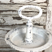 Load image into Gallery viewer, White Distressed Three Tiered Stand