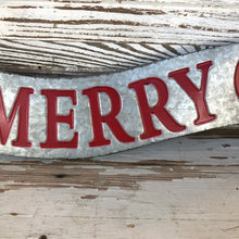 Load image into Gallery viewer, Metal Merry Christmas Banner