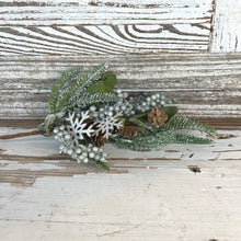 Load image into Gallery viewer, Snowflake Greenery Pick