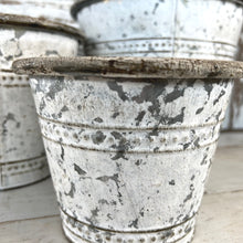 Load image into Gallery viewer, Whitewash Tin Pot Covers