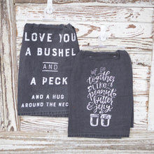Load image into Gallery viewer, Rustic Black And White Love Towel Set