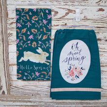 Load image into Gallery viewer, Teal Spring Dish Towel Sets