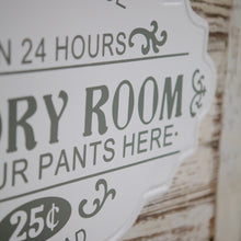 Load image into Gallery viewer, Tin Laundry Sign
