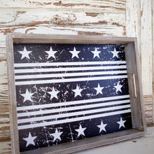 Load image into Gallery viewer, Stars And Stripes Wood Tray