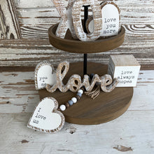 Load image into Gallery viewer, White Weathered Valentines Tiered Tray Bundle
