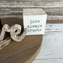 Load image into Gallery viewer, White Weathered Valentines Tiered Tray Bundle