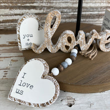 Load image into Gallery viewer, White Weathered Valentines Tiered Tray Bundle