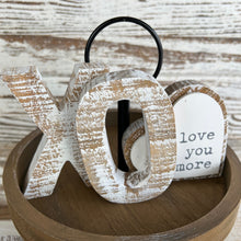 Load image into Gallery viewer, White Weathered Valentines Tiered Tray Bundle