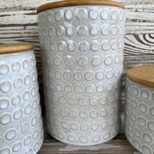 Load image into Gallery viewer, White Dot Canister Set