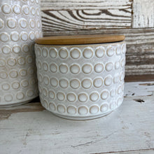 Load image into Gallery viewer, White Dot Canister Set