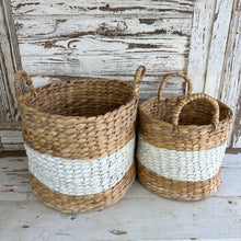 Load image into Gallery viewer, Hyacinth Handled Baskets