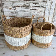 Load image into Gallery viewer, Hyacinth Handled Baskets