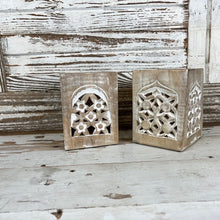 Load image into Gallery viewer, Whitewash Wood Utensil Holders