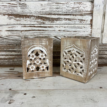 Load image into Gallery viewer, Whitewash Wood Utensil Holders