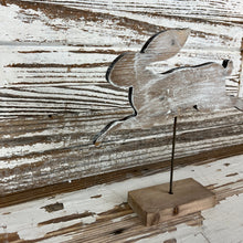 Load image into Gallery viewer, Wooden Rabbit Cut Out with Base