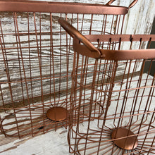 Load image into Gallery viewer, Copper Finish Oval Basket Set