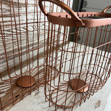 Load image into Gallery viewer, Copper Finish Oval Basket Set