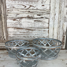Load image into Gallery viewer, Woven Metal Basket Set Of 3