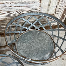 Load image into Gallery viewer, Woven Metal Basket Set Of 3