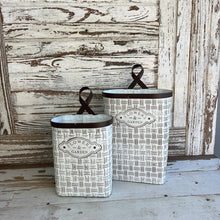 Load image into Gallery viewer, Basket Weave Hanging Buckets