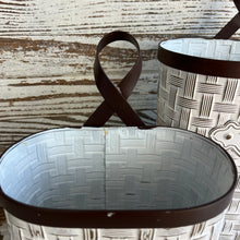 Load image into Gallery viewer, Basket Weave Hanging Buckets