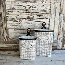 Load image into Gallery viewer, Basket Weave Hanging Buckets