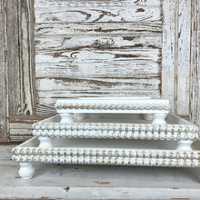 Load image into Gallery viewer, Beaded Wooden Tray Set