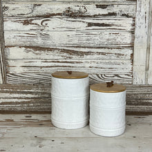 Load image into Gallery viewer, White Canister Set With Lids