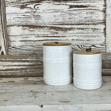 Load image into Gallery viewer, White Canister Set With Lids