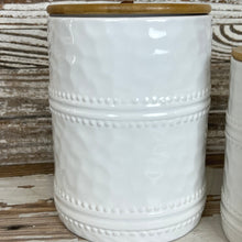 Load image into Gallery viewer, White Canister Set With Lids