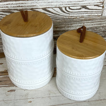 Load image into Gallery viewer, White Canister Set With Lids