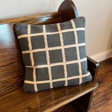 Load image into Gallery viewer, 20" Carbon & Chalk Stripe Pillow