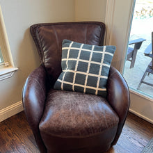 Load image into Gallery viewer, 20" Carbon & Chalk Stripe Pillow