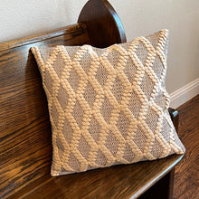 Load image into Gallery viewer, 20" Neutral Diamond Pillow