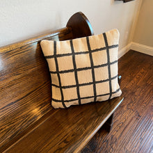 Load image into Gallery viewer, 20" Chalk & Carbon Stripe Pillow