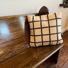 Load image into Gallery viewer, 20" Chalk & Carbon Stripe Pillow