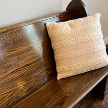 Load image into Gallery viewer, 20" Natural Stripe Pillow