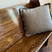 Load image into Gallery viewer, 20" Grey Fringe Pillow