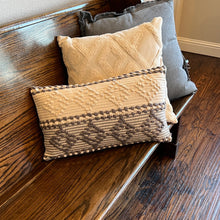 Load image into Gallery viewer, Grey Diamond Pillow