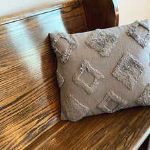 Load image into Gallery viewer, Grey Diamond Pillow