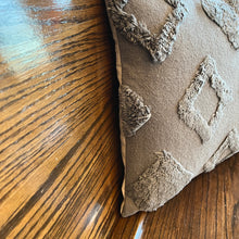 Load image into Gallery viewer, Grey Diamond Pillow