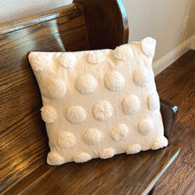 Load image into Gallery viewer, White Dot Accent Pillow