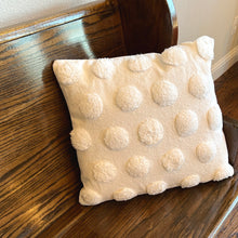 Load image into Gallery viewer, White Dot Accent Pillow