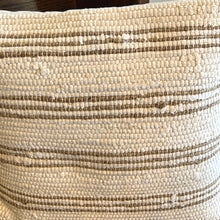 Load image into Gallery viewer, 20" Tan & White Stripe Pillow