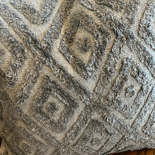 Load image into Gallery viewer, 20" Grey Diamond Pattern Pillow