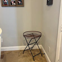 Load image into Gallery viewer, Copper Finish Open Basket Side Table