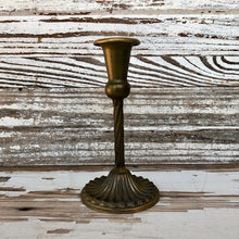 Load image into Gallery viewer, Spindletop Antique Brass Candle Holder