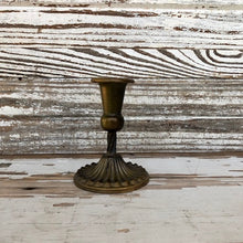 Load image into Gallery viewer, Spindletop Antique Brass Candle Holder