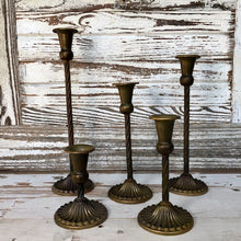 Load image into Gallery viewer, Spindletop Antique Brass Candle Holder